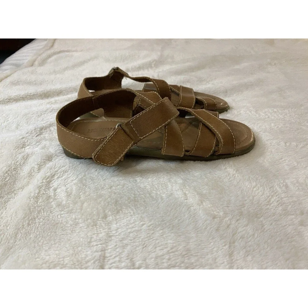 Women's 8 M Mountain Lake Brown Leather Strappy Sandals Gladiator Style Classic